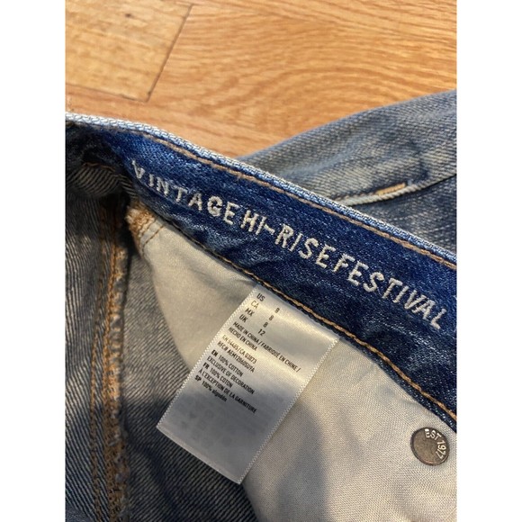 American Eagle Distressed  Vintage Hi-Rise Festival Short Size 8 - Picture 4 of 4
